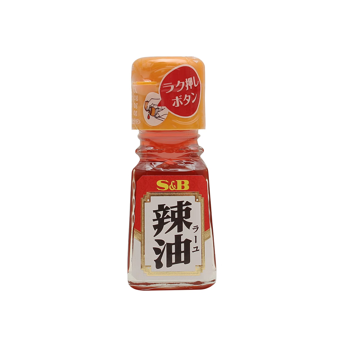 S&B Ra-Yu Sesamöl mit Chili – Japanisches Würzöl (31 g)