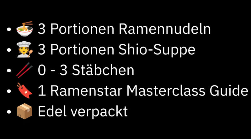 SHIO Ramen Set ⭐ Pure & Light (3 Port.)
