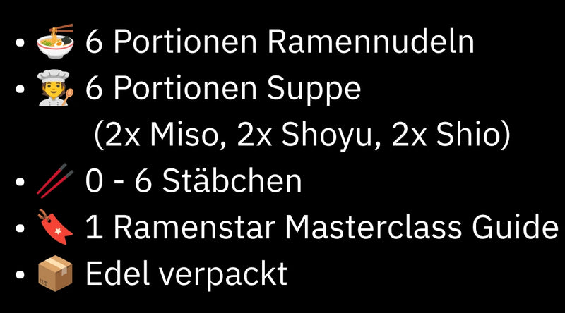 Ramen Kit Mix ⭐ Tokyo Probierbox (6 Port.)