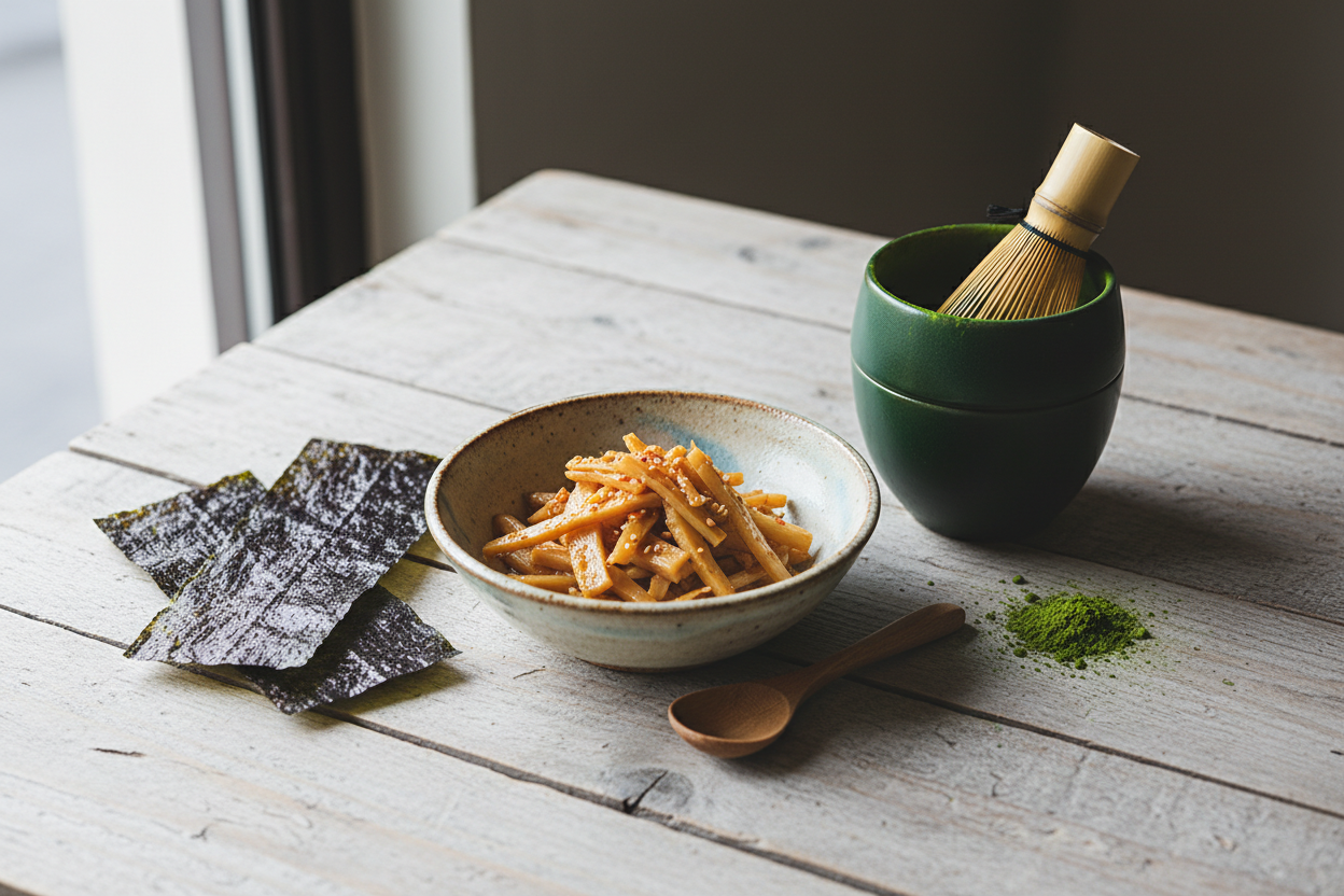 Ramen Toppings und Begleiter