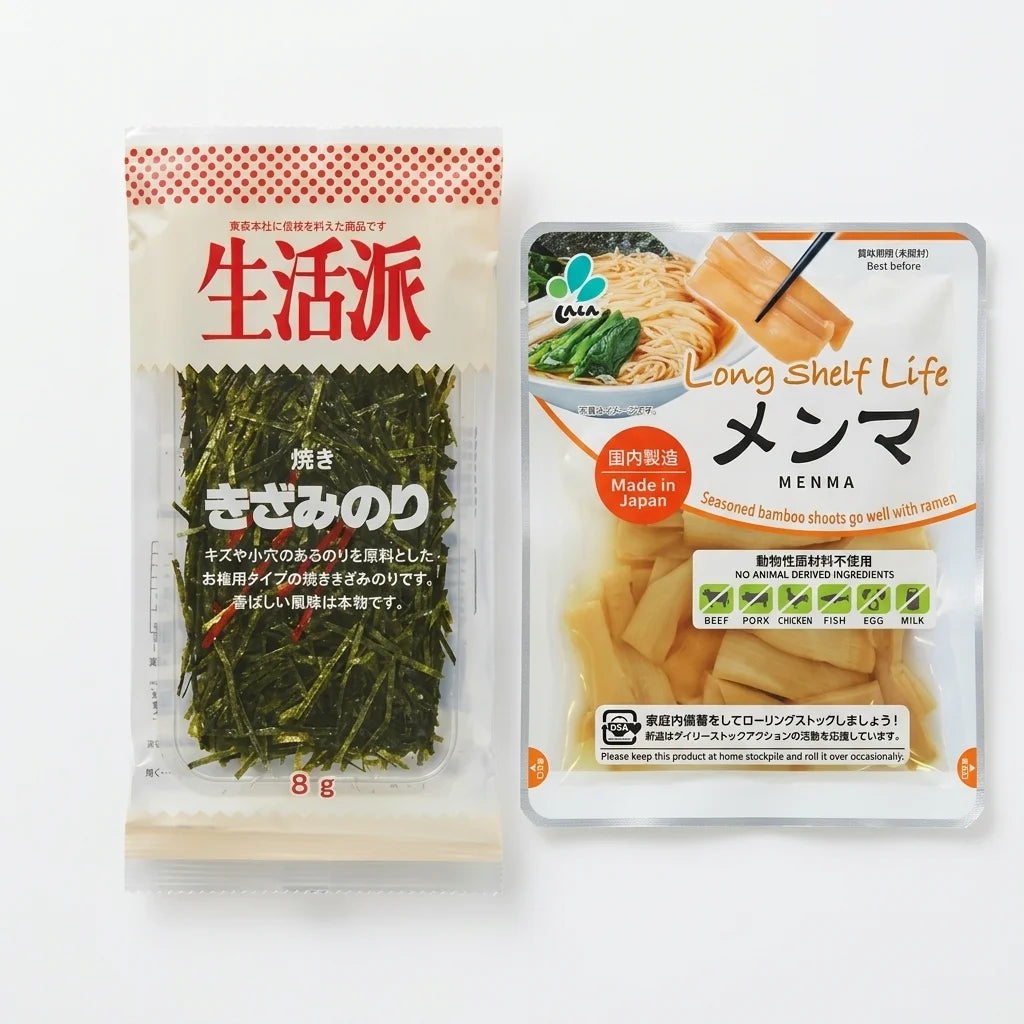 Ramen Zutaten & Vorrats-Set Complete – 18 Portionen & 5 Toppings