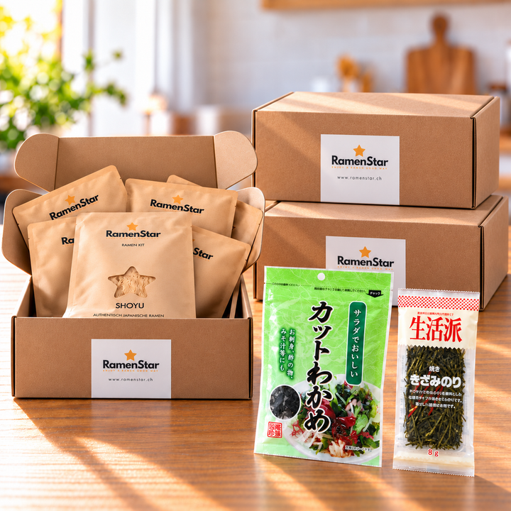 Kit Ramen Ultime – Boîte de 6, bols &amp; garnitures