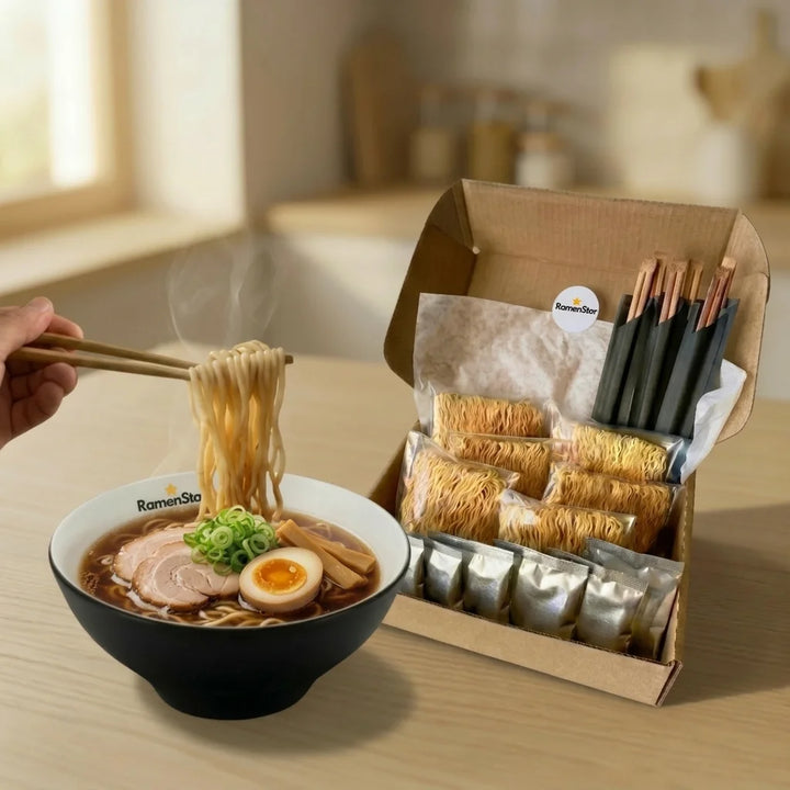 RamenStar® Ultimate Starter &amp; Master Bundle mit Ramen-Schale und Zutaten-Box für authentisches Ramen, Bestseller, Komplettset für 2 Personen