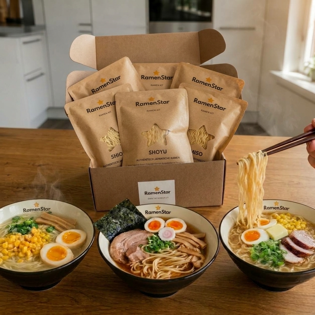 Kit Ramen Ultime – Boîte de 6, bols &amp; garnitures