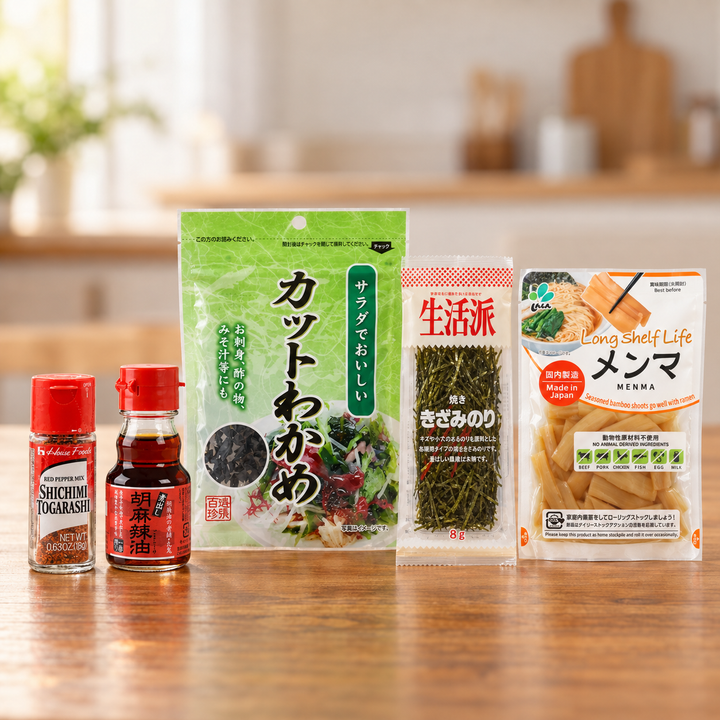 Ramen Pimp Kit – 12 Portionen &amp; 5 Toppings